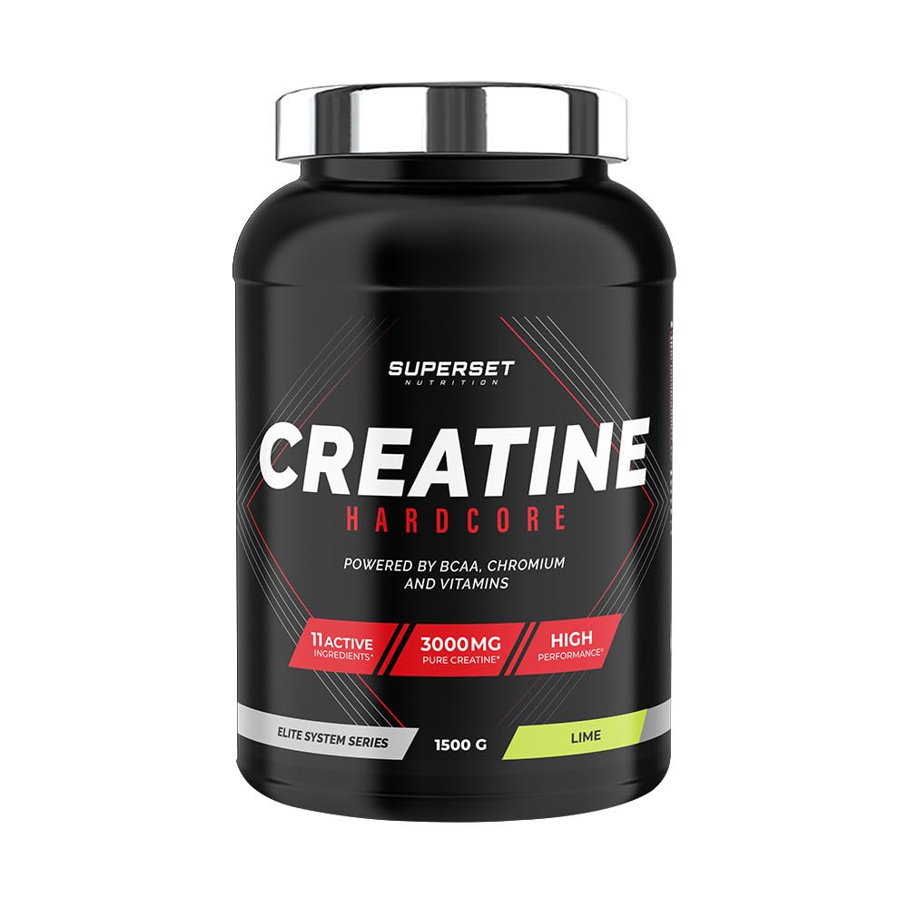 Superset Nutrition - Créatine Hardcore (1,5kg) - Poudre soluble