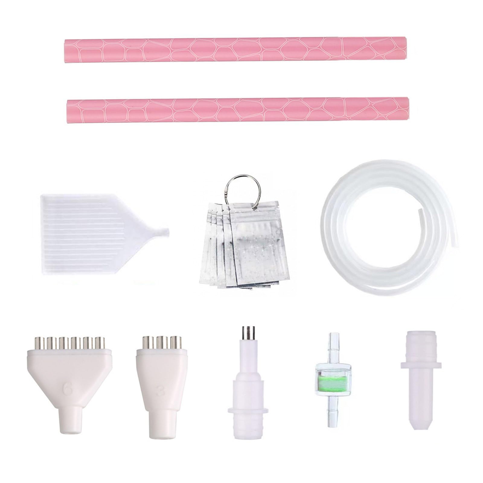 Piceioep Rhinestones Pen Replacement Set with Multiple Tips Automatic Pickup for Craft Enthusiasts Beads Pen Replacement Set