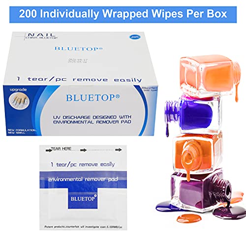 Gel Polish Remover Wipes 200Pcs Nail Cleaner Wipes, Nail Polish Remover Pads Gel Nail Soak Off Acrylic Nails, Nail Remover Wraps Acetone Nail Art Remover Nail Wraps Gel Nail Pads For Salon Home Use #TOP3
