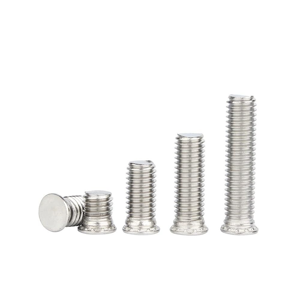 Set di bulloni e Dadi, Bulloni a Vite Piatta rivettanti a Pressione in Acciaio Inossidabile 304 da M3 a M10, Dimensioni Multiple(M3 x 18mm)