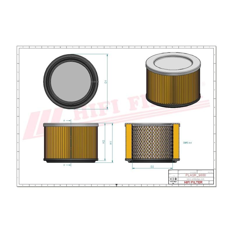 HIFI FILTER ASR 988809AG006 Filtro de aire