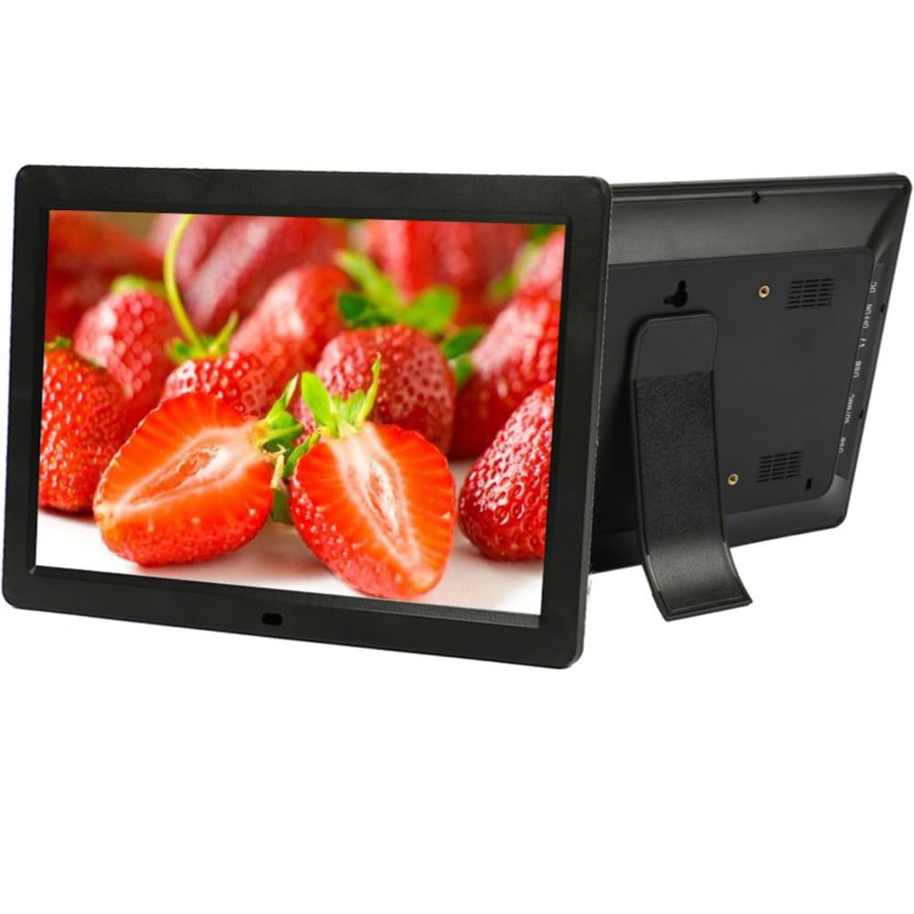 Pantalla Publicidad Digital,Multifuncional,Menú LED,Función De Reloj,Altavoces Estéreo,Brillo 300 CD/M²,para Restaurante para Reproducir Videos/Imágenes 27"