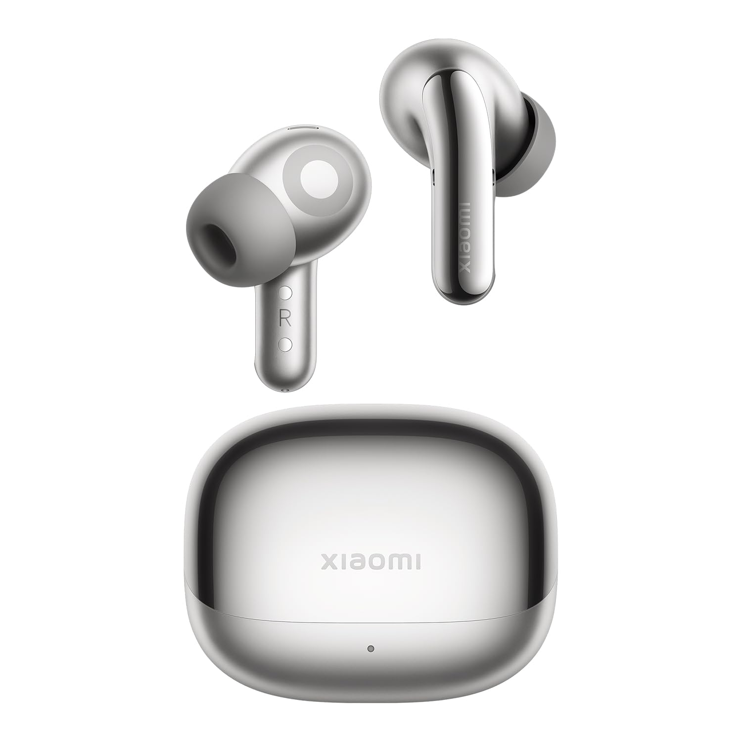 XIAOMI Buds 5 Pro Bluetooth Earbuds – Hybrid ANC, Hi-Res Audio, Dual Device Pairing, 11mm Dynamic Driver, Up to 8h+40h Battery Life, Built-in Audio Recording, IP54 – Titanium