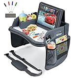 Kids Travel Tray with Dry Erase Board - Car Seat...