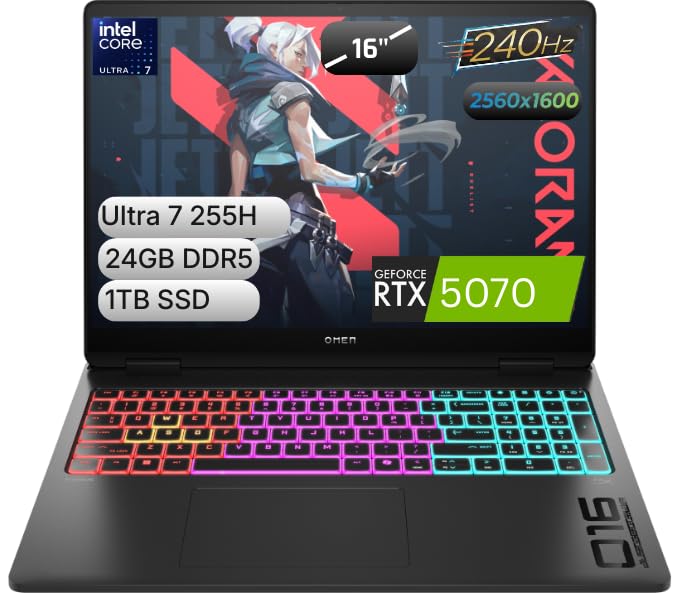 HP Omen | NVIDIA® GeForce RTX™ 5070 8 GB | Intel® Core Ultra