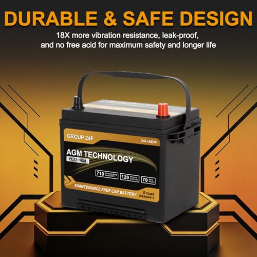 Daakmax Platinum AGM Group 24F Battery