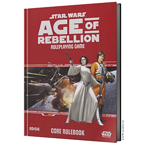 Edge, Star Wars Age of Rebellion RPG: Core Rulebook, RPG, Ages 12 plus, 2-4 Players, Multicolor, 22.1 x 28.7 x 3.3 cm