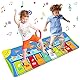 Miavogo Tanzmatte Kinder, Piano Mat Klaviermatte 8 Einstellbare Lautstärke + 8 Instrumente + 10 Keyboard Musik Matte für Jungen Mädchen - 130 x 48 cm