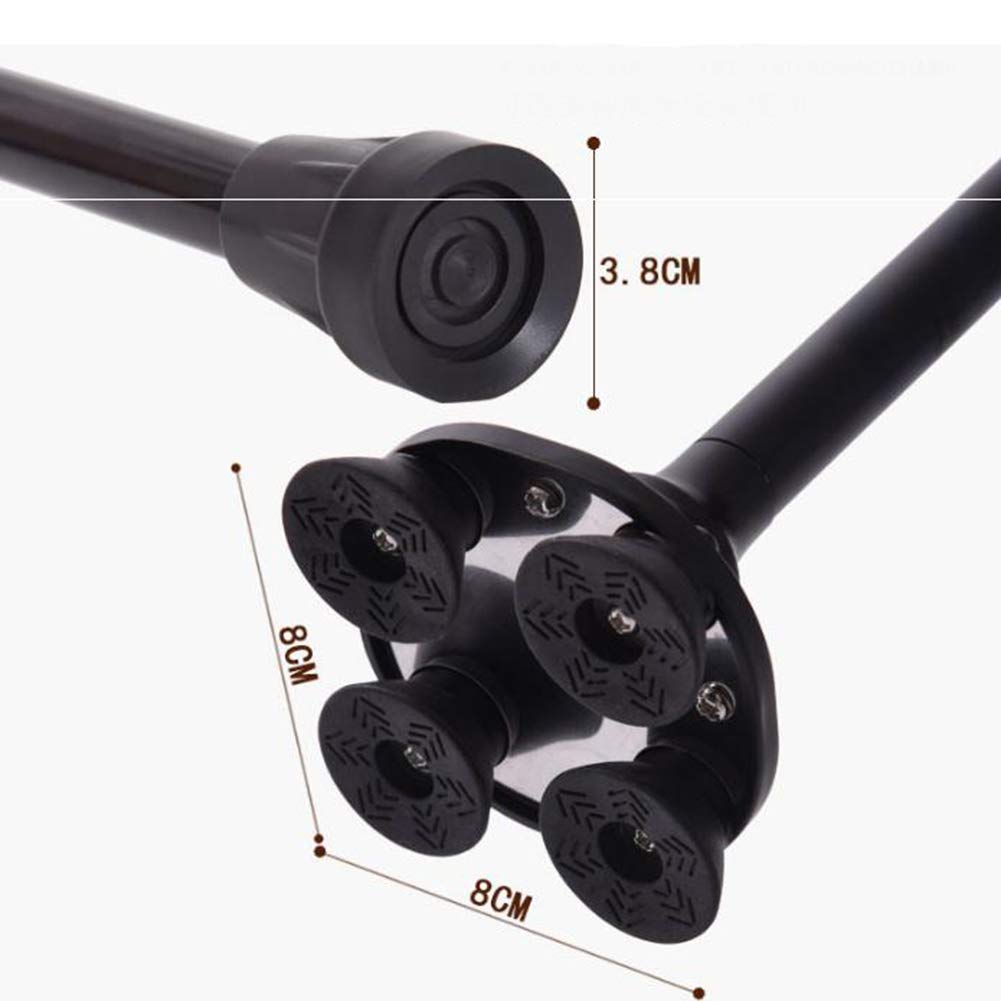 Bastón para Caminar con luz LED, Antideslizante/aleación de Aluminio, Altura Ajustable 82-94 cm, para Acampar, Escalar, Correr, muletas Times