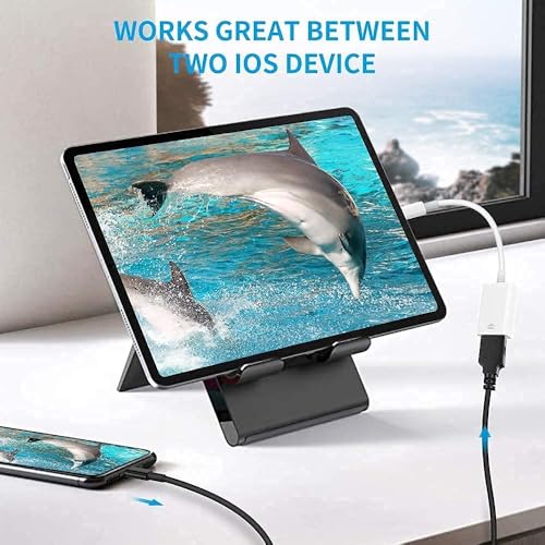 Image of New iPad iPhone, OTG Cable for USB Camera Adapter Compatible with iPhone 11 X Max 8 7 6 Plus iPad mini Air, Support USB Flash Drive, Keyboard, Mouse, Card Reader, Hub, iOS to 13 Plug & Play