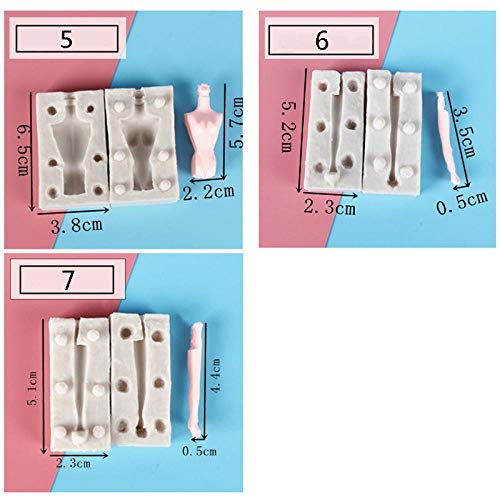 7 confezioni di stampi in silicone per fondente