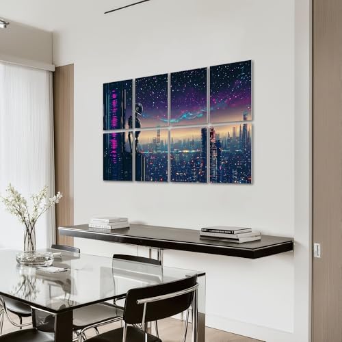 8 Paneles Artísticos Paneles Acústicos de Pie, Paneles Decorativos Absorbentes de Sonido, 48"x32" para Estudios y Hogar miniatura 6
