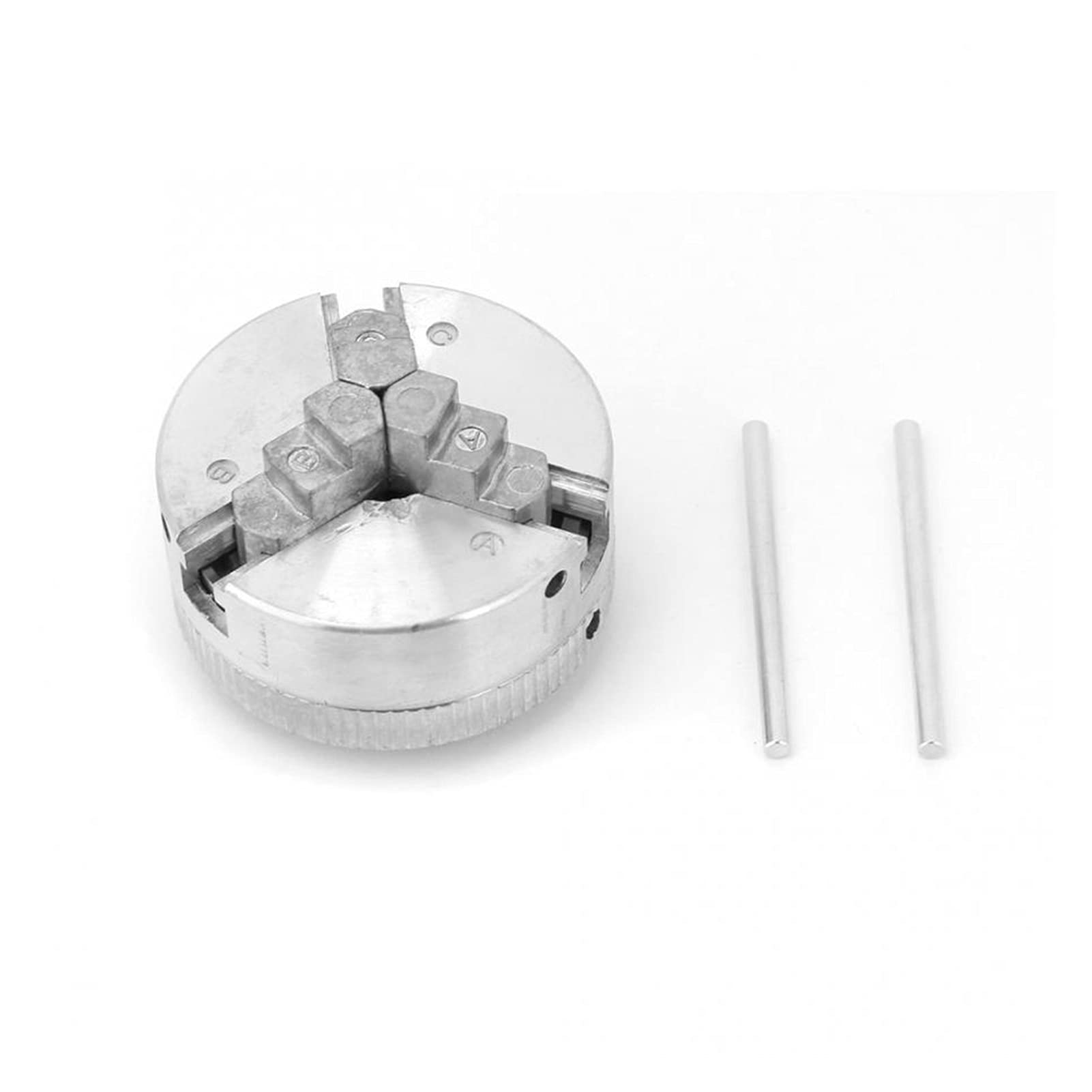 DIY Lathe Accessories Three Jaw Chuck Z011 Zinc Alloy Three Jaw Chuck Pliers Accessories, Metal Lathe Hand Drill Chuck Lathe Chuck Pliers