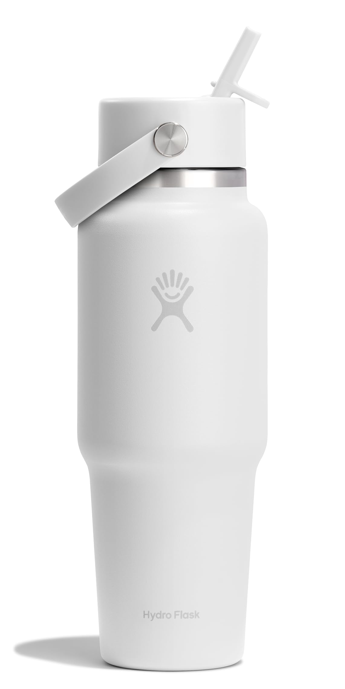 Travel Water Bottle - Insulated Stainless Steel - Wide Straw Lid, Non Spill, Leakproof in…