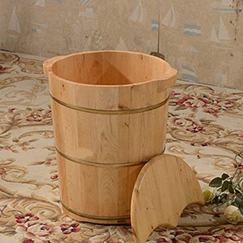 Spa de pies para pedicura con cubeta de madera miniatura 5