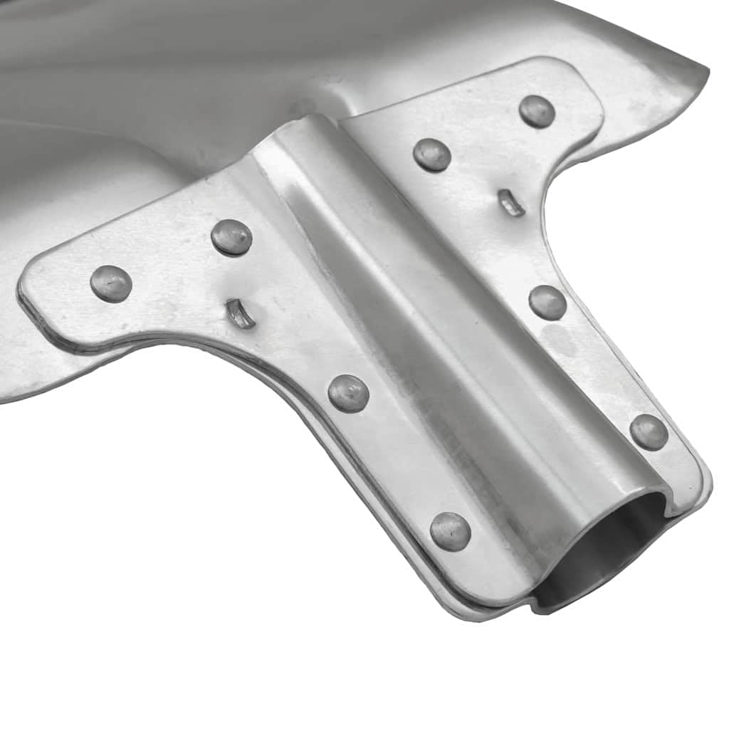 Pala de aluminio plateado 43 x 32,5 cm, 4 unidades, pala de jardín para tierra, arena, grava, compost, césped, jardinería, limpieza de nieve, versátil, resistente, resistente a la corrosión