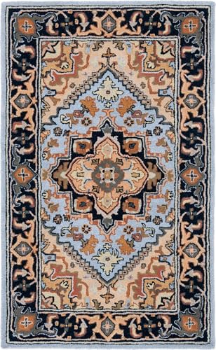 Image of Hand Tufted Modern Design Exported Collection High Low Pattern Wool Carpet for Living Room, Bedroom & Hall (Multi 2, 5 x 7 Feet)