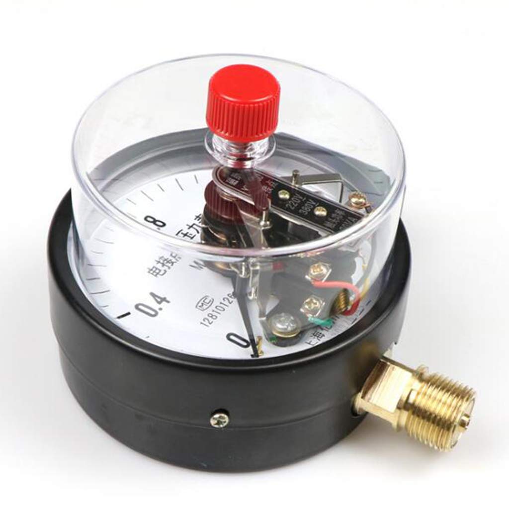 100 mm Elektrischer Kontaktmanometer mit Messing innen, für Luft, Wasser, Flüssigkeit, Hydraulik, 22 Arten zur Auswahl AOD (0–1 MPa)