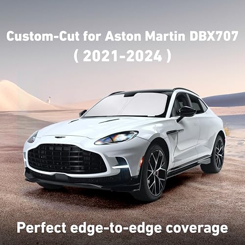 Image of Econour Windshield Sunshade for Aston Martin DBX, DBX707 2021-2022, 2023, 2024 Sun Visor for Front Window Sun Shade Cover, UV Blocker & Protector, Car Accessories