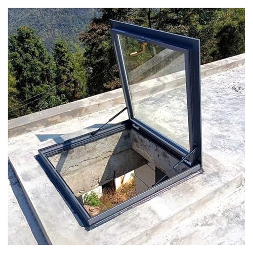 Trappe d'accès au toit sur mesure et puits de lumière alu en verre T