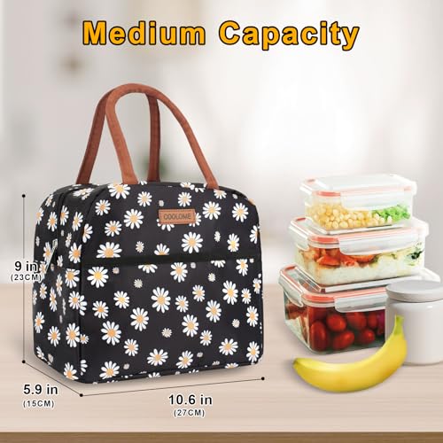 Coolome Lunch Bag For Women Lunch Box For Men Work Cooler Bento Box Containers Insulated Cute Tote Bag With Front Pocket thumb #1