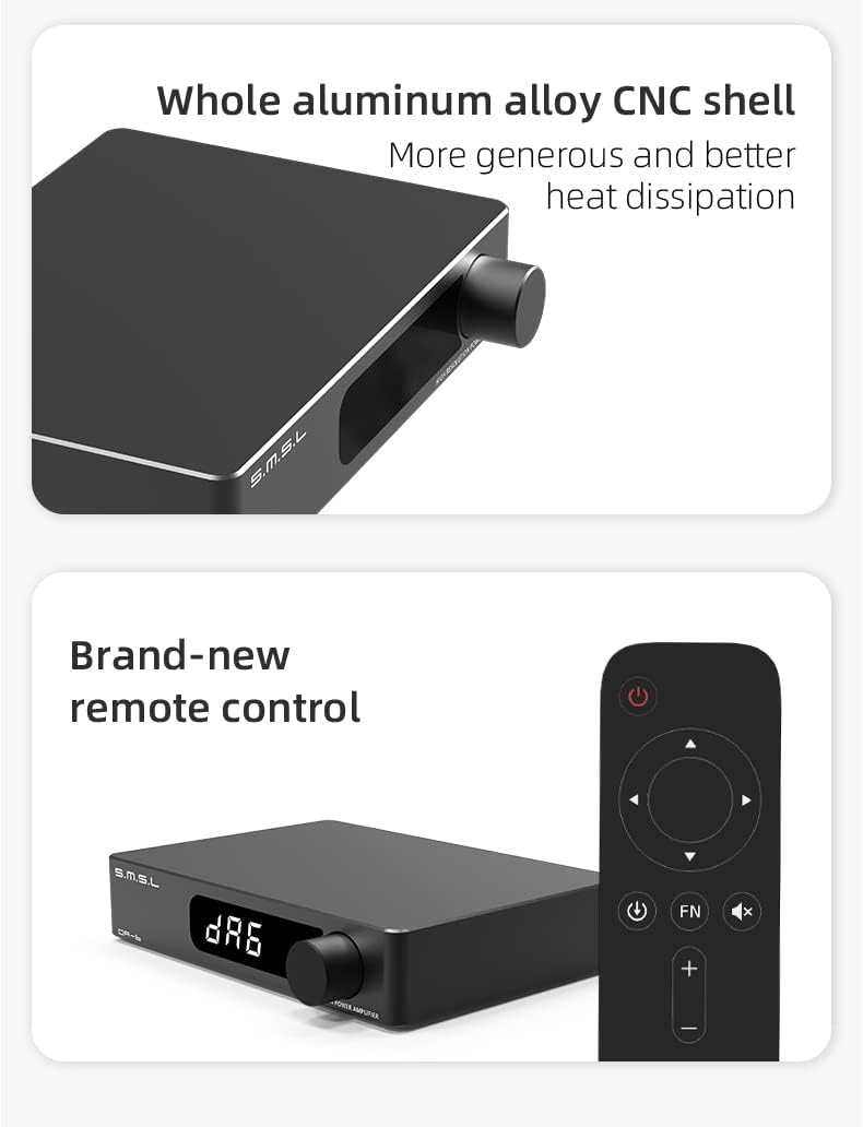 S.M.S.L DA-6 パワーアンプ Amazon.com: SMSL DA-6 Power Amplifier Mini High Resolution DA6 Amp