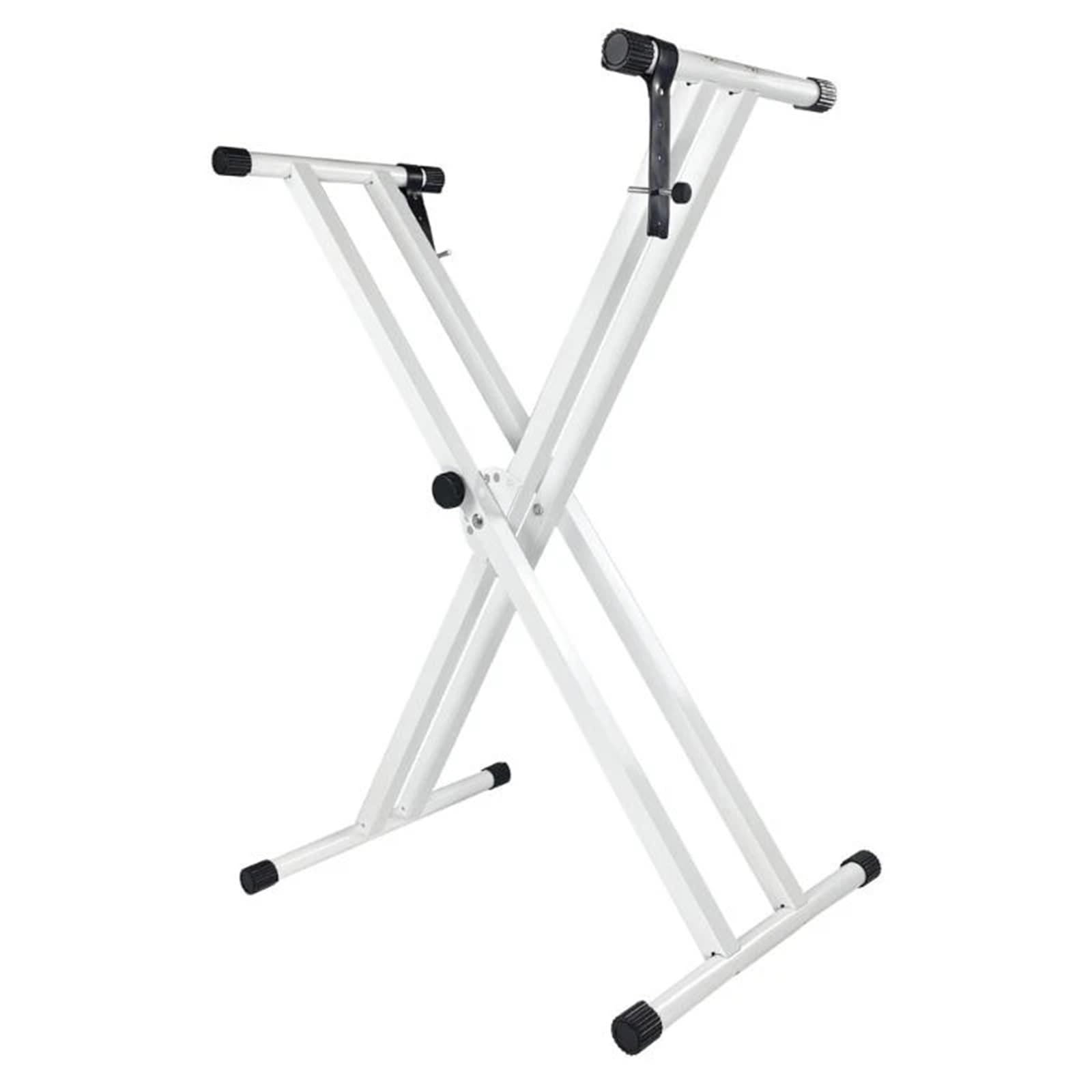 Zymjzbetic White Keyboard Stand Detachable Electronic Piano Holder Keyboard Stand