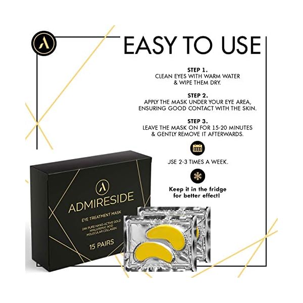 Under-Eye-Patch-Gold-Collagen-Eye-Mask-Best-Eye-Treatment-Anti-aging-and-Anti-wrinkle-Effect-Moisturizes-Reduces-Puffiness-and-Dark-Circles-15-Pairs Under Eye Patch, Gold Collagen Eye Mask, Best Eye Treatment, Anti-aging and Anti-wrinkle Effect, Moisturizes, Reduces Puffiness and Dark Circles (15 Pairs)
