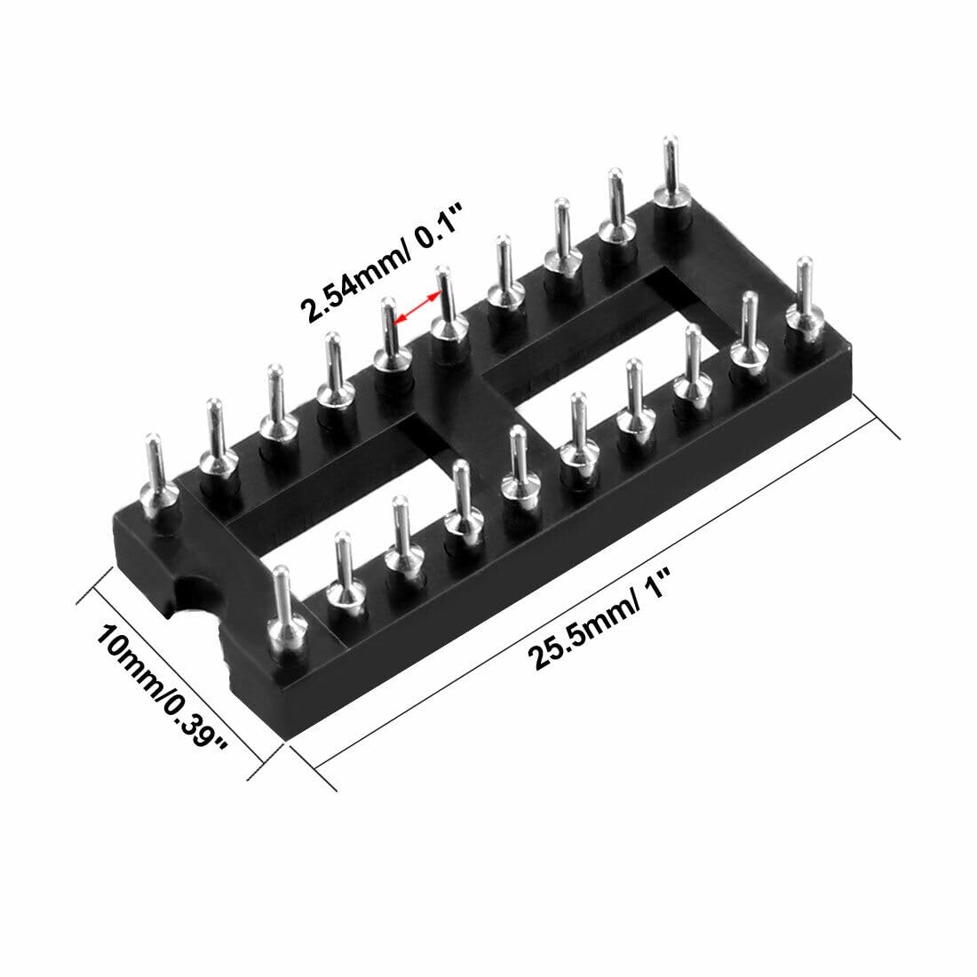 114-93-310-41-117000 Conn IC DIP Socket 10POS Gold