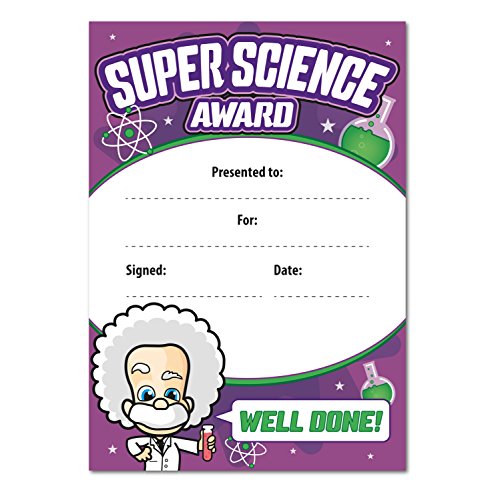 Reward Certificates for Children - Super Science Award - 24 x A6 Award Certificates for School Clubs and Teachers - Smith Bros Printers 1898