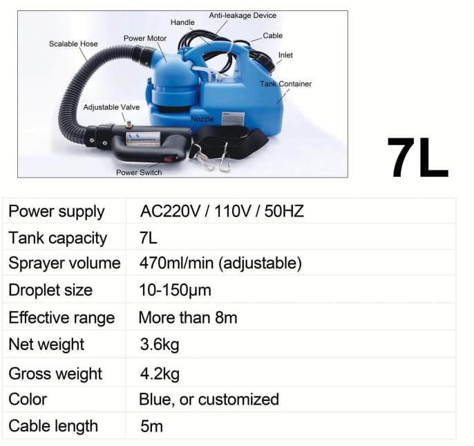 Miniatura 7 de Pulverizador  Nebulizador  Mister - Versátil y eficiente para rociar soluciones líquidas - Uso en exteriores e interiores - Limpieza, desinfección