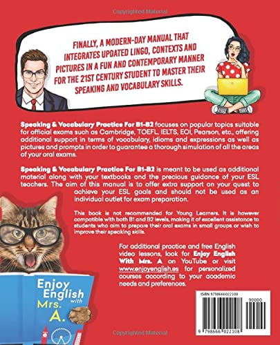 Speaking And Vocabulary Practice For B1-B2: For Cambridge, TOEFL, EOI, IELTS, Pearson      Paperback – July 23, 2020