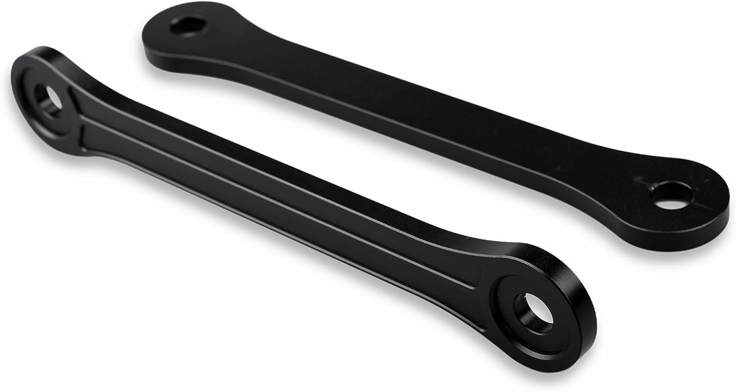 Motorcycle Lowering Kit for Street Triple 765 R RS Motorcycle 7075 Improved foot reach Rear Lowering Link Rod (0.78 Inches Drop) (Black)