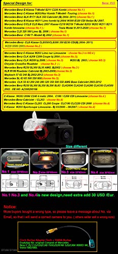 Kalakus Night Vision Reversing Vehicle-Specific Camera Intergarated in Number Plate Light License with IP67 waterproof Car Rear View System for Mercedes Benz - Image 2