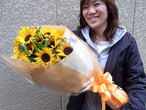 Amazon｜ひまわり10本の花束 母の日・お誕生日お祝 記念日などに