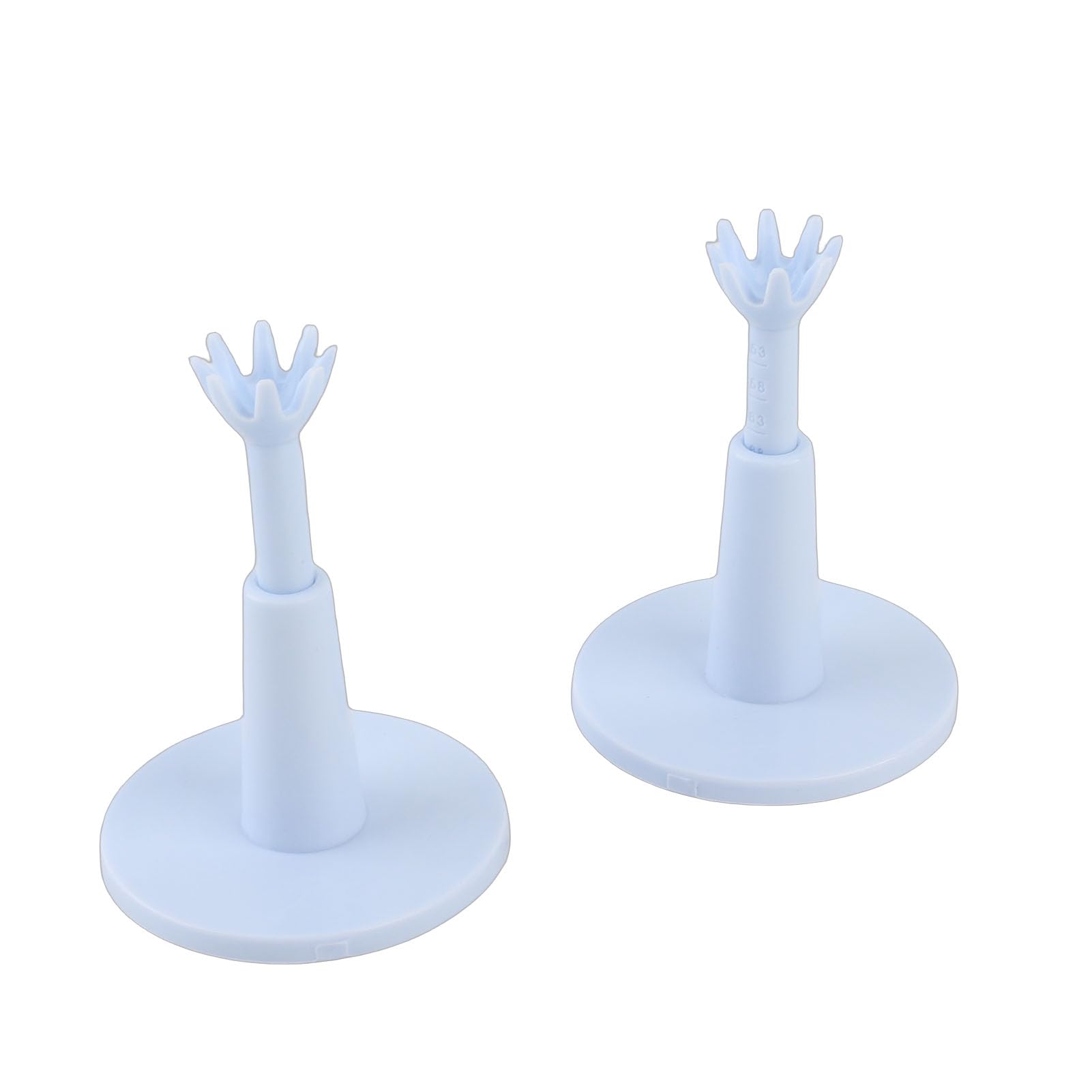 Tee White Plastic Adjustable Tee Holder Training Driving Range Long Tee replacement for Lover (Pack of 2)