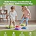 Stepping Stones for Kids & Toddlers 3-5, 6Pcs Non-Slip Sensory Toys & Obstacle Course for Indoor Outdoor Play, Develops Motor Skills, Balance & Coordination, Ideal Christmas & Birthday Gifts
