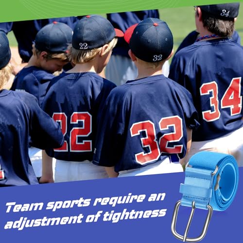 Image of Hercicy 3 Pieces Adult and Youth Baseball Softball Uniform Belts, Adjustable Size Uniform Belt