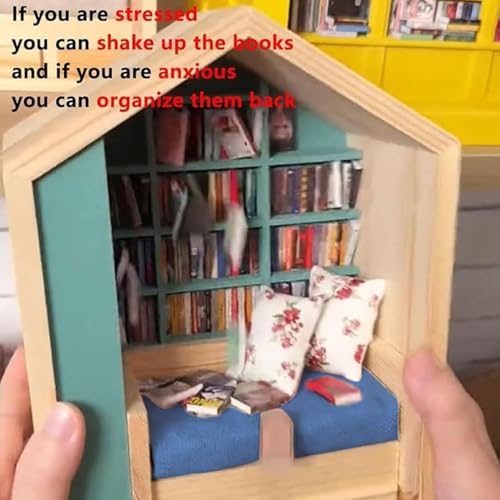 Décor pour filles garçons puzzle en bois de bibliothèque mini