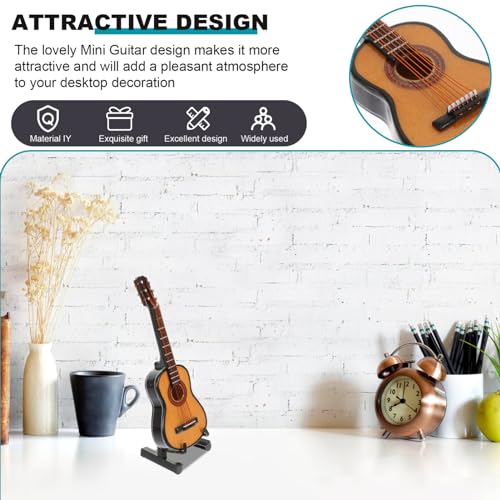 VICASKY 1 Jeu Modèle De Guitare Petit Instrument De Musique Décor Miniature Décoration De Bureau De Statue De Guitare Cadeau De Guitare Hommes Et Femmes Cadeau d’anniversaire Ballade Bois - Les Beatles, Paul McCartney, John Lennon, RIngo Starr, George Harrison VICASKY 1 Jeu Modèle De Guitare Petit Instrument De Musique Décor Miniature Décoration De Bureau De Statue De Guitare Cadeau De Guitare Hommes Et Femmes Cadeau d'anniversaire Ballade Bois – Image 6