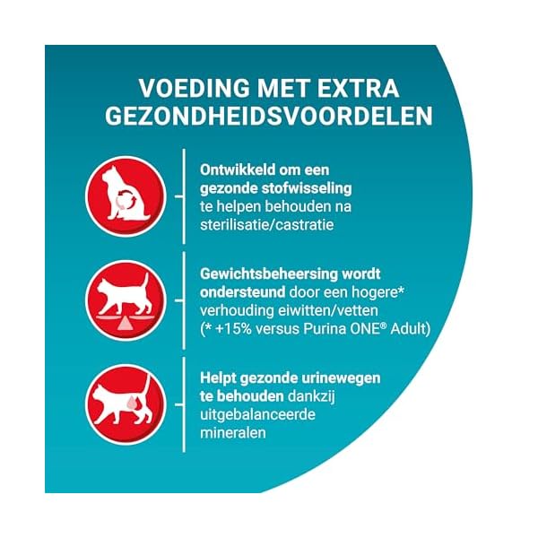 PURINA ONE BIFENSIS Sterilcat Katzentrockenfutter, für kastrierte Katzen, gesunder Stoffwechsel – Bild 8