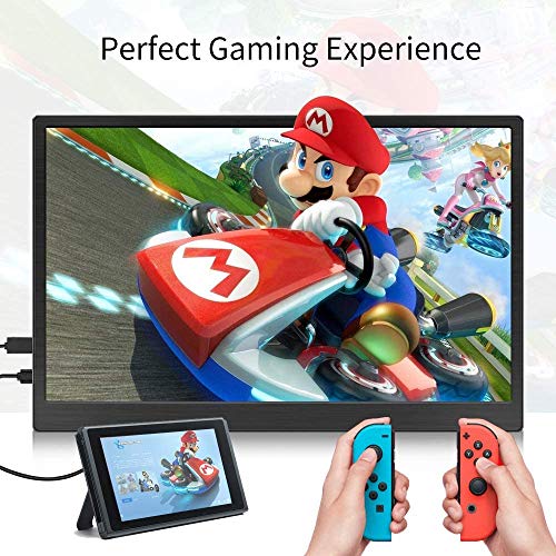 Portatile Monitor 15,6 Pollici, Prechen 4k IPS 3840 * 2160p FHD Monitor, Built in Speakers Con Doppia Tipo-c/USB ports per PS4/ Xbox One/Xbox 360/X box/Raspberry Pi/PC ecc.