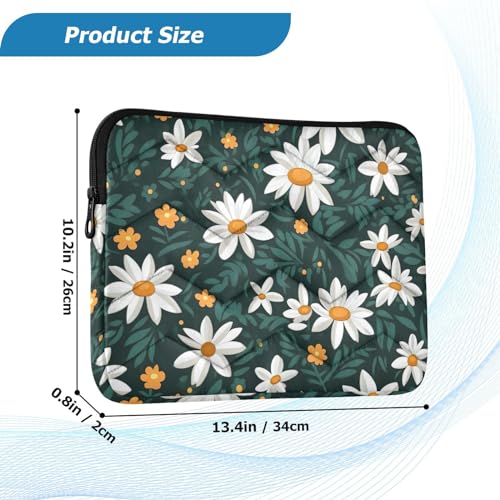 Funda para portátil 13-14 pulgadas con diseño floral resistente al agua miniatura 3
