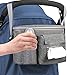 Organizer per passeggino, Borsa Passeggino, Passeggino Organizzatore, Organizer Multifunzione Carrozzina Universale Può Contenere 2 Portabicchieri, Pannolini, Con Tracolla