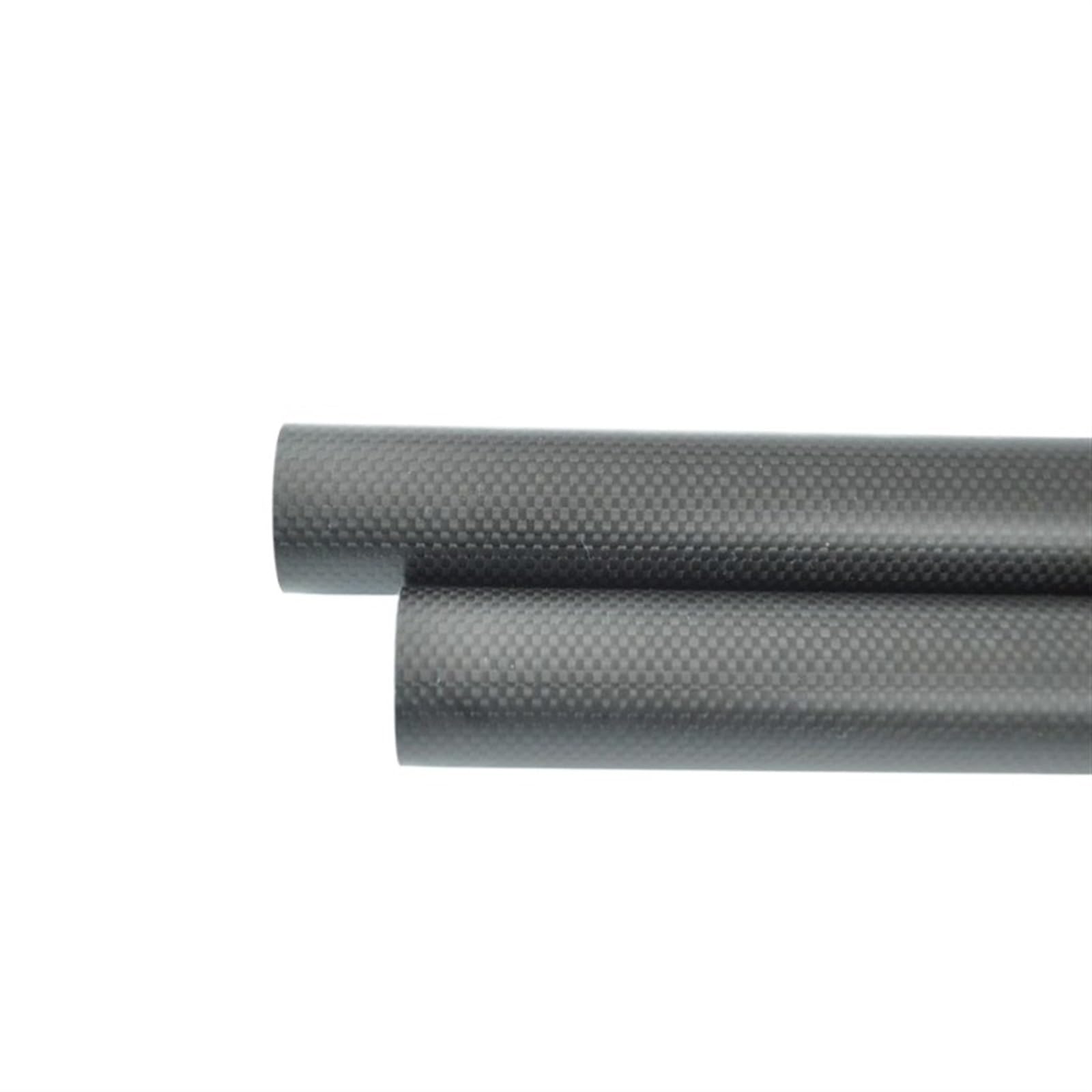 1-2PCS OD32mm xID30mm 3K Carbon Fiber Tube Length 500mm Plain Matt for Airplane Wing DIY Roll Wrapped Carbon Fiber Square Tube(2pcs 32x30x500)
