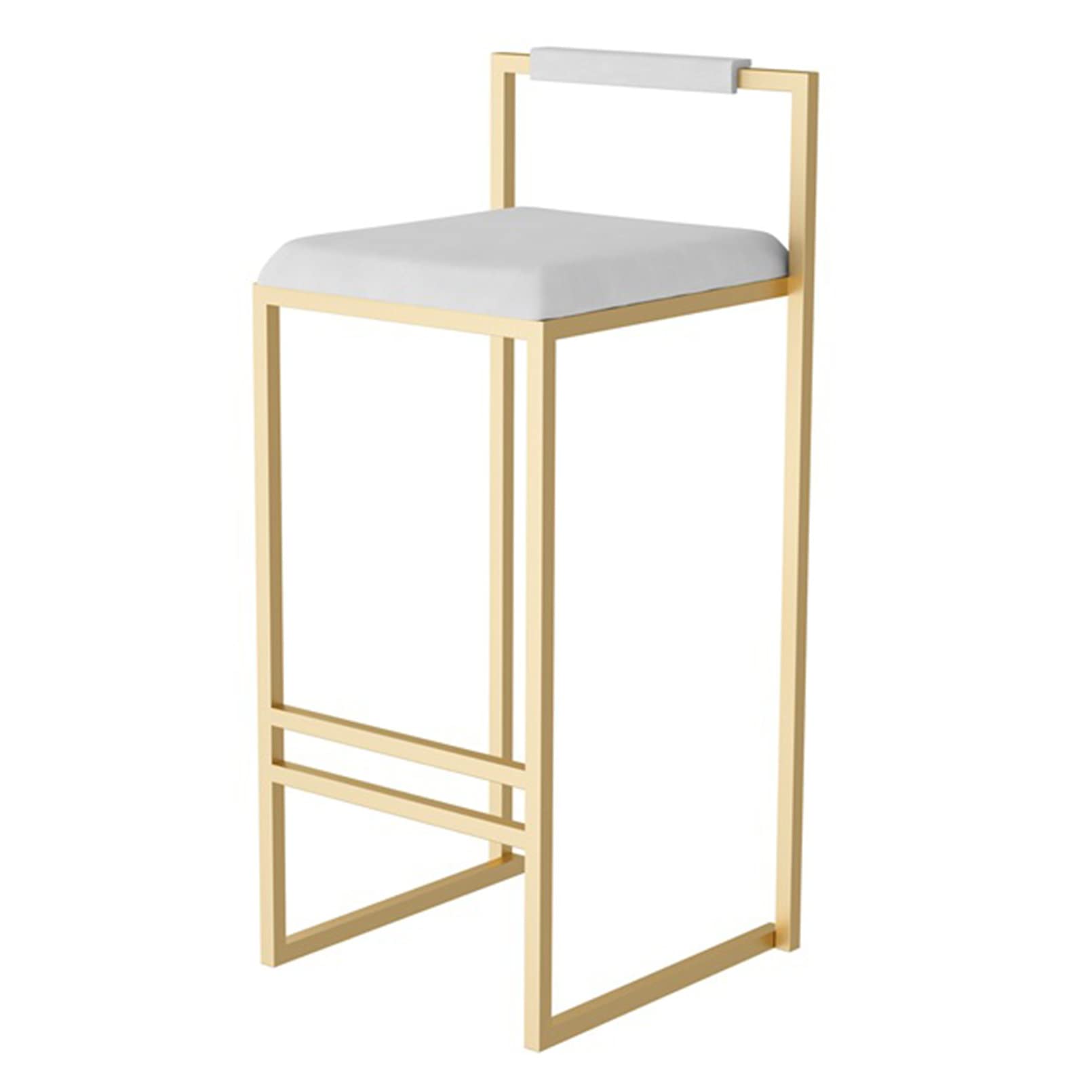 Tabouret de comptoir 32 pouces en velours pour îlot de cuisine moderne
