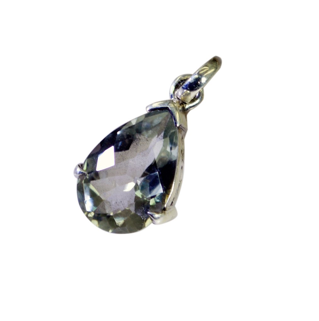 Ensembles de bijoux améthyste verte pendentif argent 1.2in pour femmes - 2