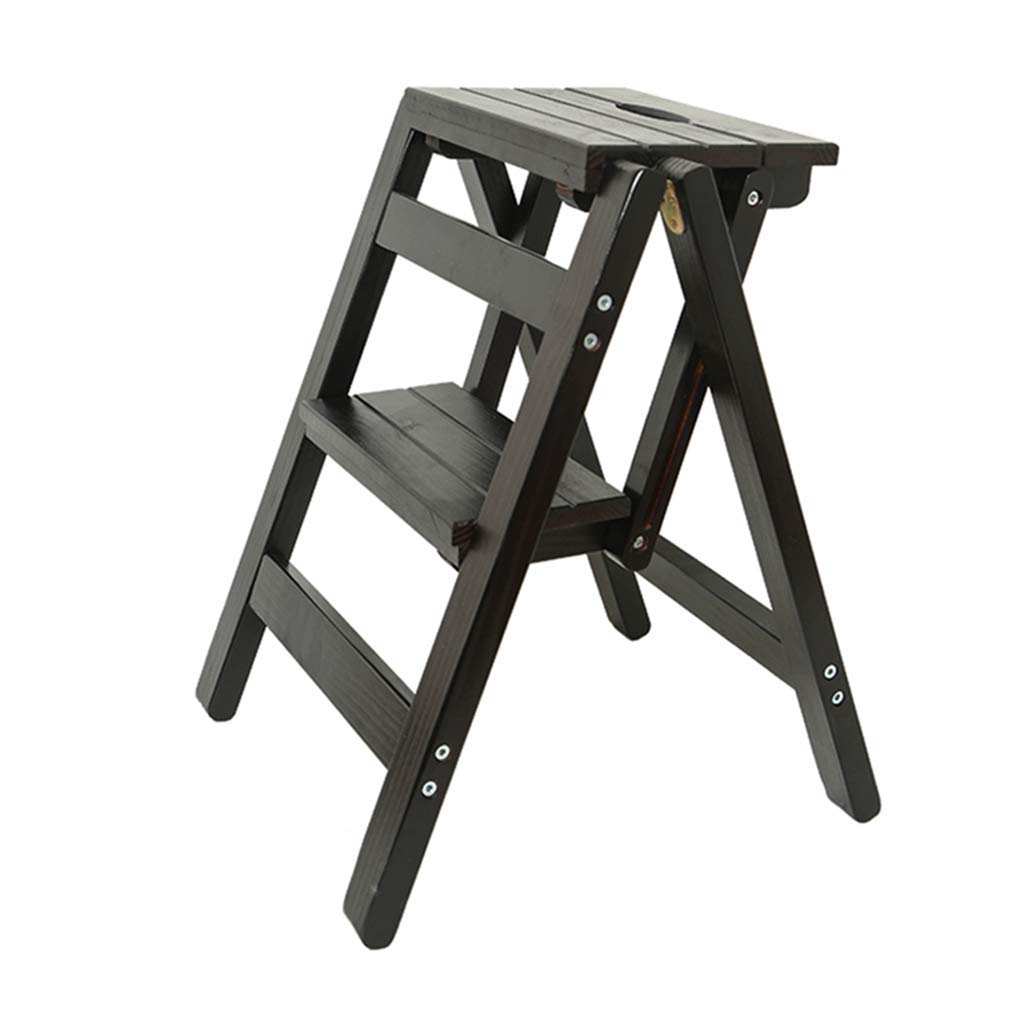 Buy Nwn 2 Tread Step Stool/Ladder Chair Stool/Folding Steps, Wooden Stair Ladder Stool Home