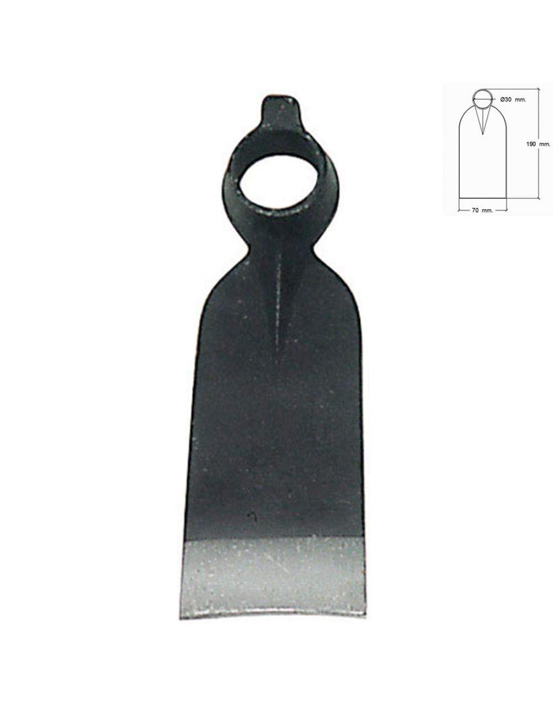 Azada Forjada Sin Mango 210/350 Gramos