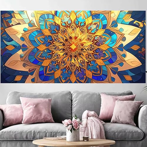 Diamond painting adulte grand format sans plis toile 80x160